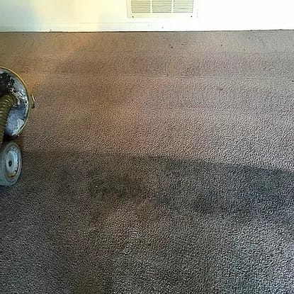 before carpet cleaning service beige floor